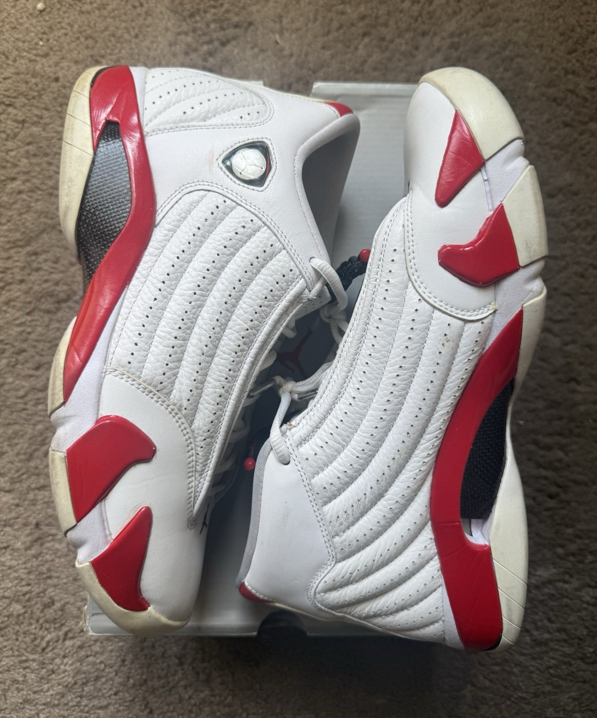 Jordan Air Jordan 14 Retro Candy Cane 2019 White/Red/Black 487471-100