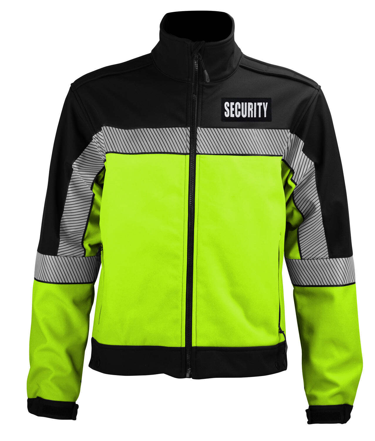 High Visibility Security Soft Shell Jackets with Reflective Emblems