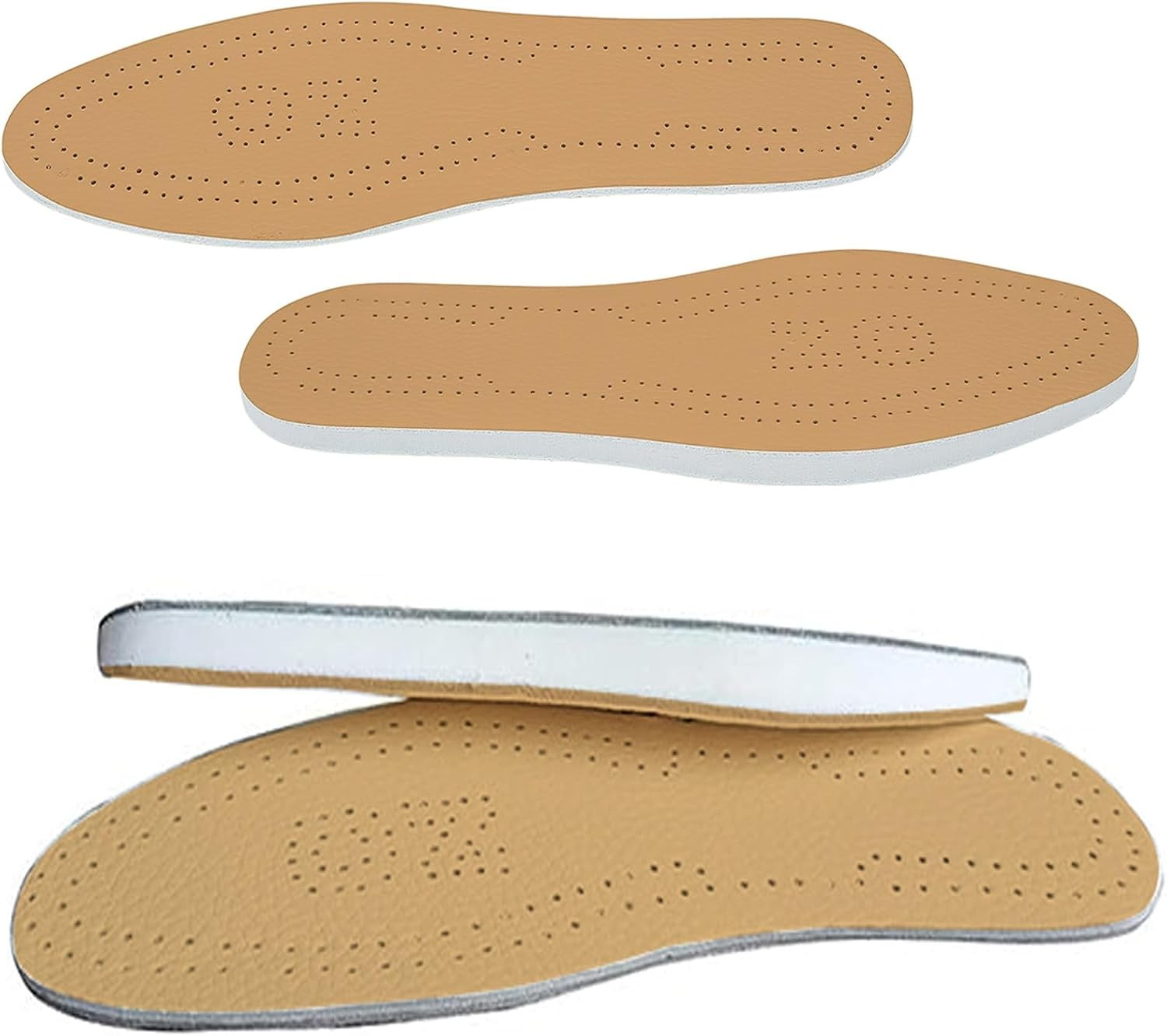 Supination Insoles,O/Xo Leg Orthopedic Corrective Brown Insoles,For Foot Alignme