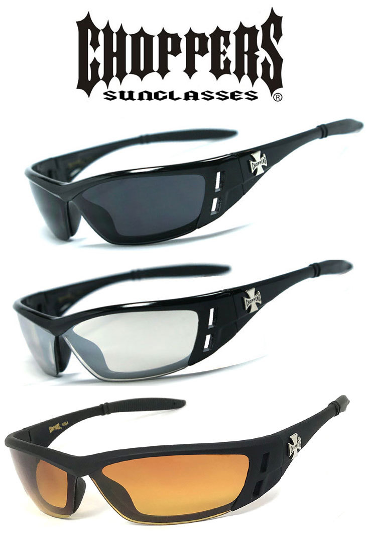 1, 2 or 3 Pairs Choppers Anti-Reflective Biker Motorcycle Glasses Sunglasses