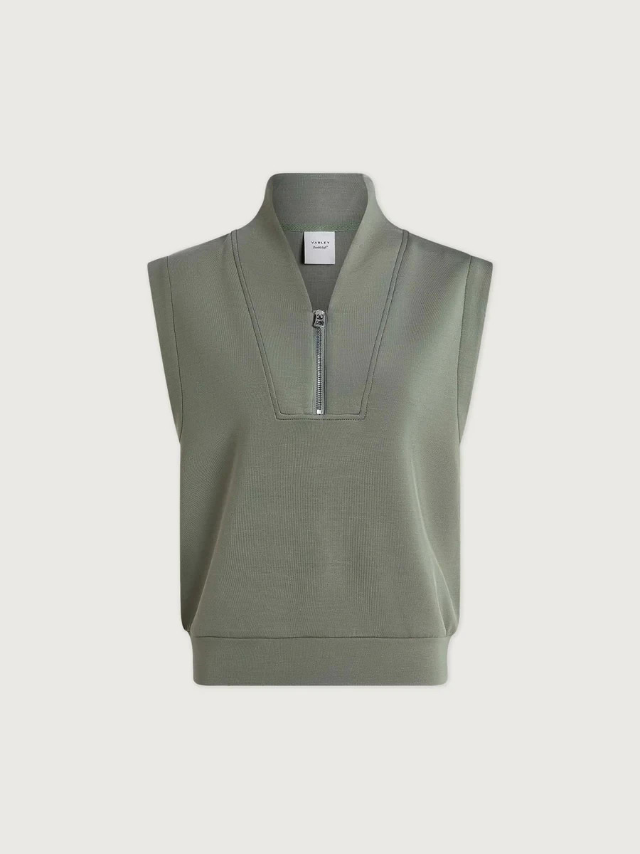 New Varley Loretta Half-Zip Sleeveless Sweat Multiple Colors and Sizes Available