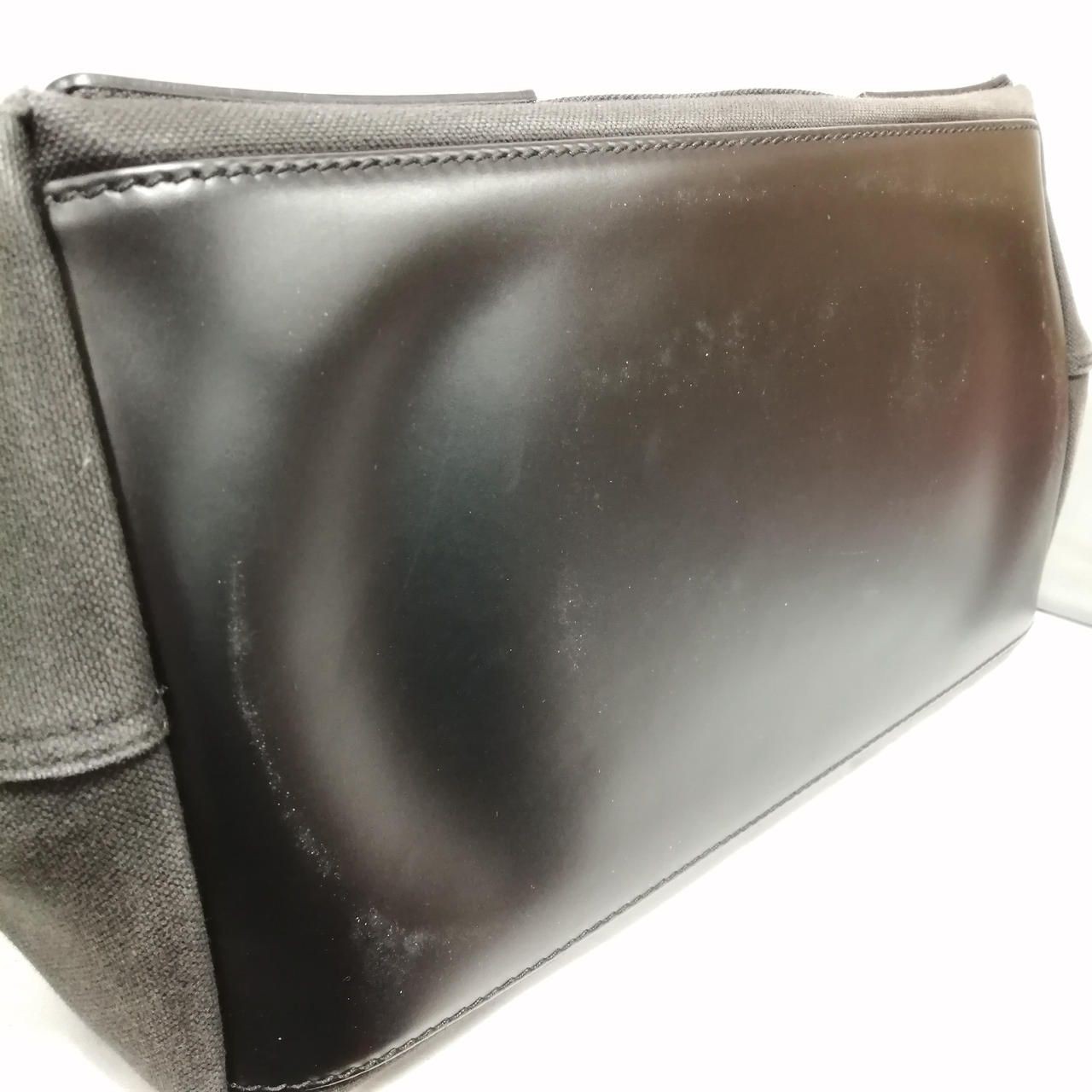 BALENCIAGA Canvas Leather Tote Bag Black 339933-1000 Used