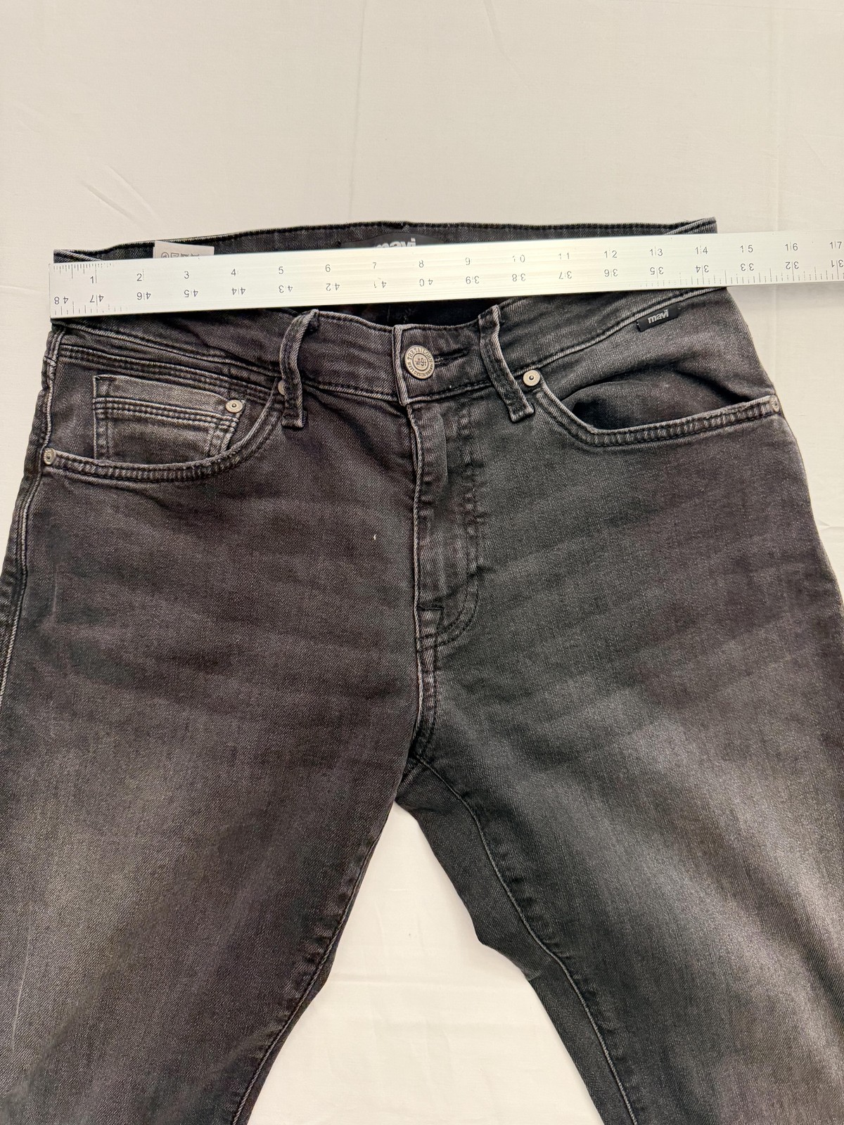 Mavi Marcus Jeans Mens 32×32 Gray Charcoal Wash Slim Straight Stretch Denim