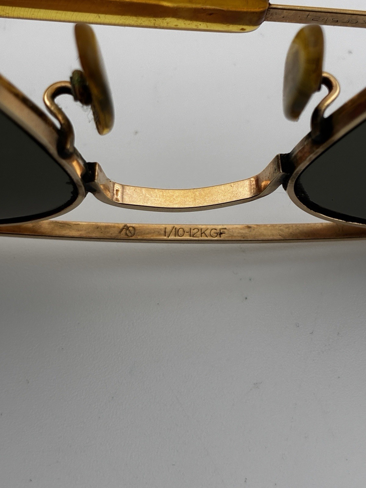 American Optical 5 1/2 Gold Filled 1/10 12K GF Vintage Aviator Sunglasses Pilot
