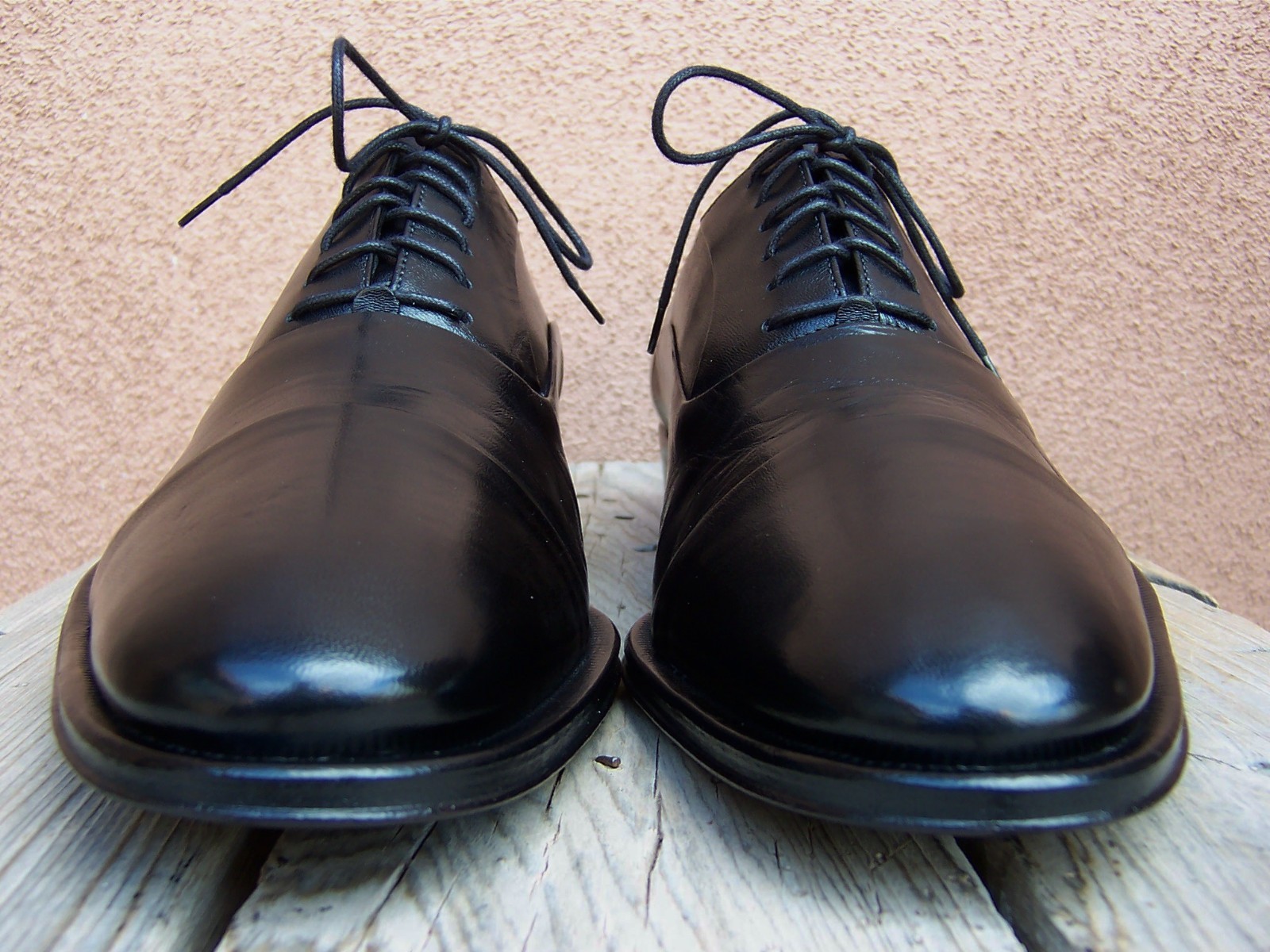BRUNO MAGLI Mens Casual Dress Shoes Black Leather Cap Toe Italian Oxford Size 9M