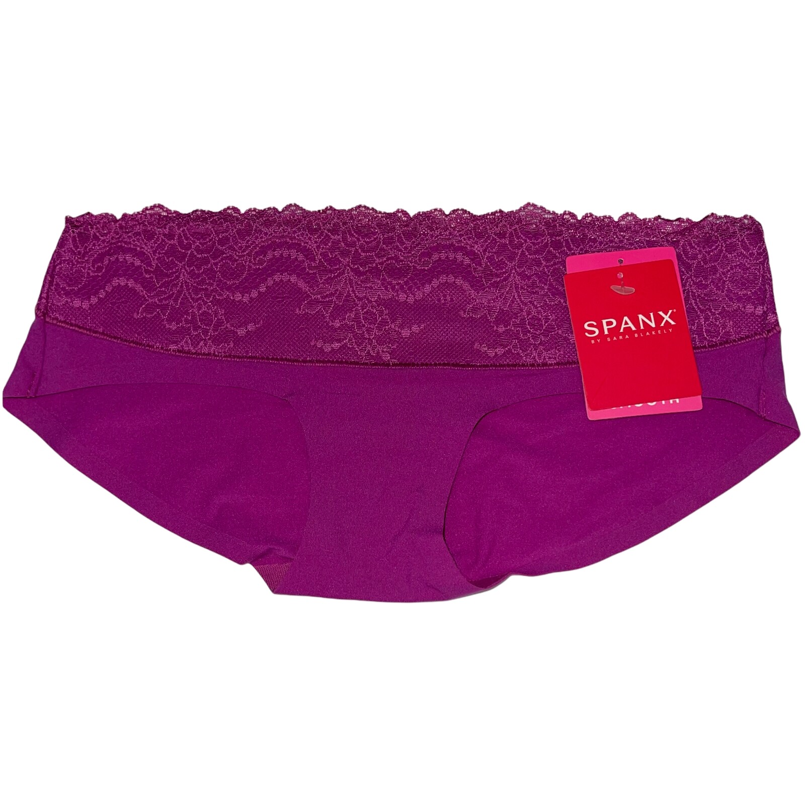 Spanx Panty Hipster Lace Waist Smooth Soft Microfiber Undie-Tectable FP2215 HTF