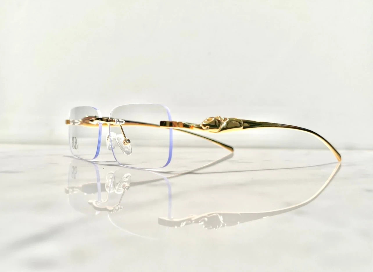 Bonano Rimess Gold Glasses Eyeglasses Sunglasses Woods Buffs Vintage sunglasses