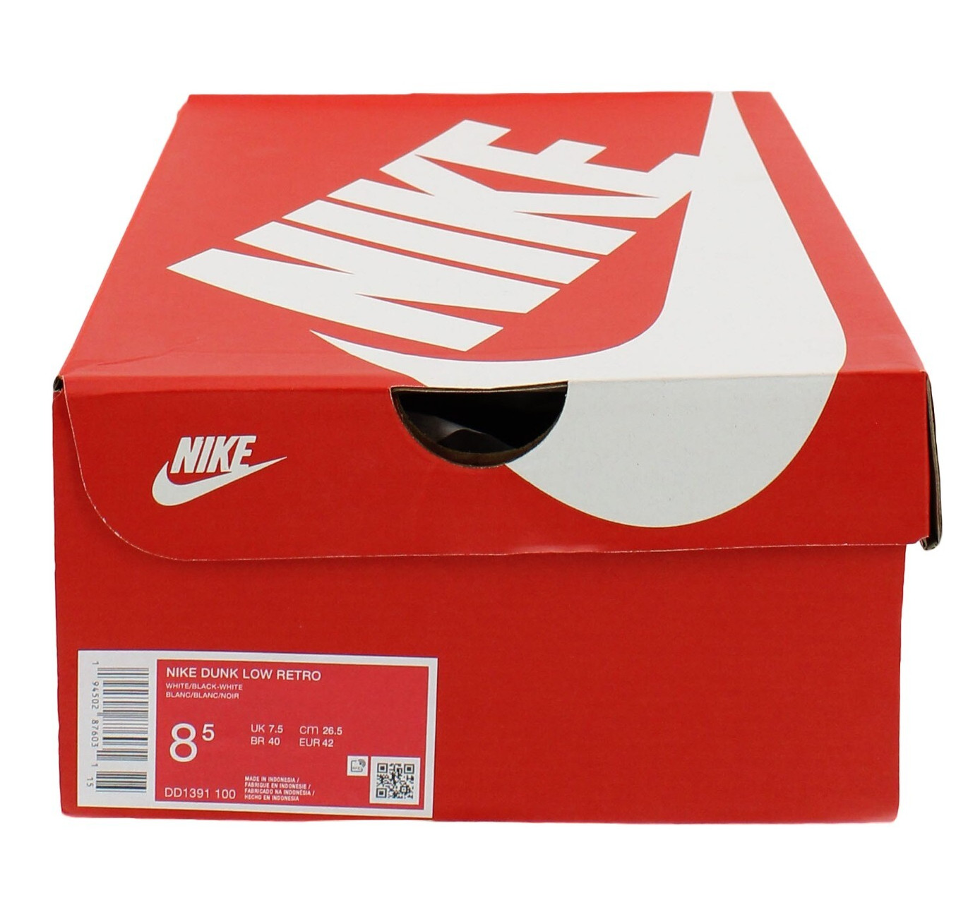 Men’s Nike Dunk Low Retro Shoes ’80s Color Block Panda Leather, DD1391-100