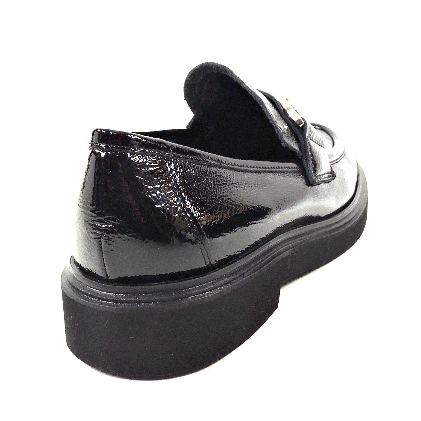CASADEI 🇮🇹 WOMEN’S BLACK SOFT PATENT LEATHER COMFORT LOAFERS