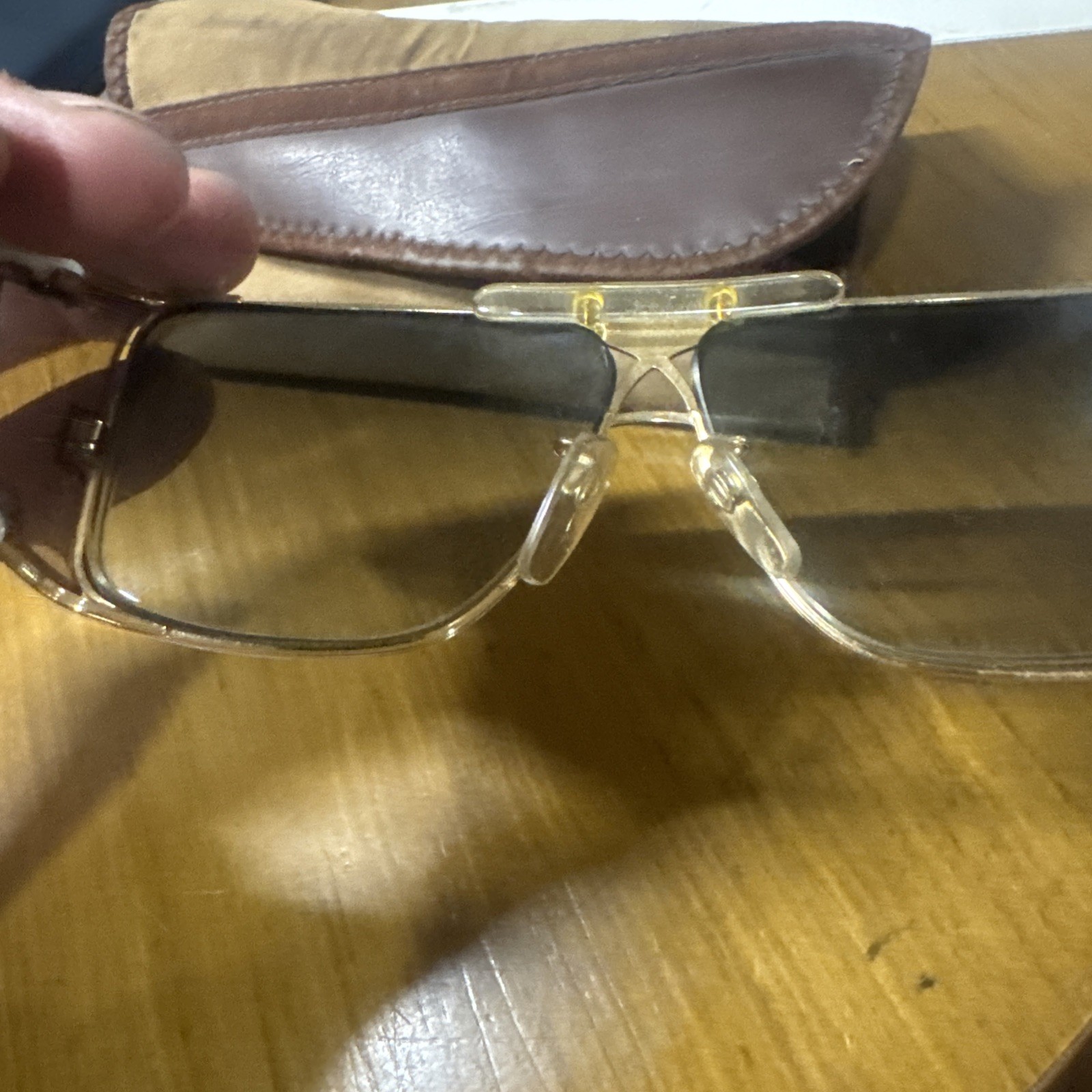 CAZAL MOD 955 COL 332 ICONIC VINTAGE WHITE GOLD SHIELD SUNGLASS West Germany