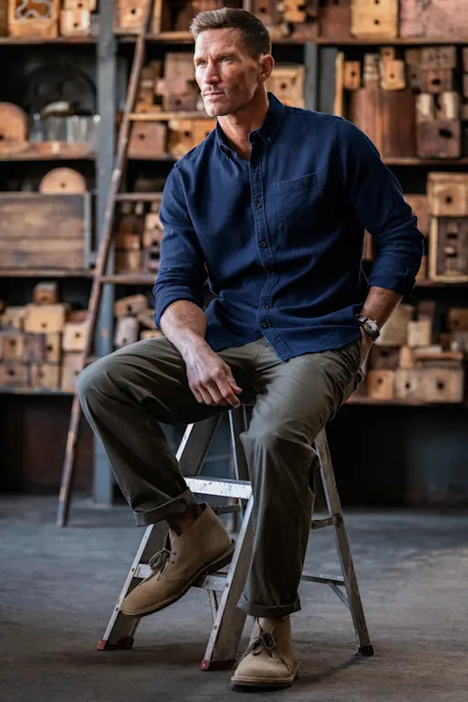 military-inspired pant built for everyday wear-The Officer Chino