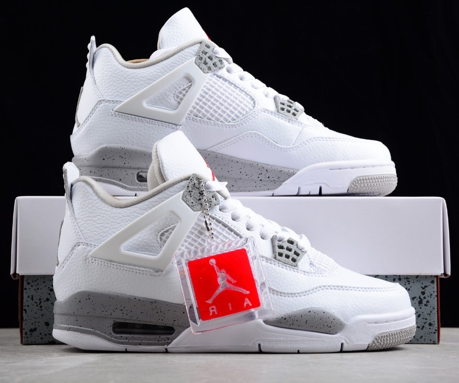 Jordan 4 Retro “White Oreo ” Men’s US Size 7-12 Basketball Shoes Mid Top