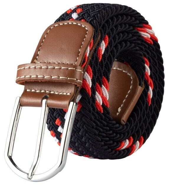 Mens Womens Belt Unisex Elastic Stretch Braided Fabric Enduring Woven Diff Sizes