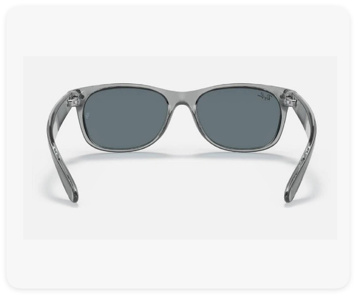 RayBan New Wayfarer Classic Transparent Grey/Dark Blue 55mm RB2132