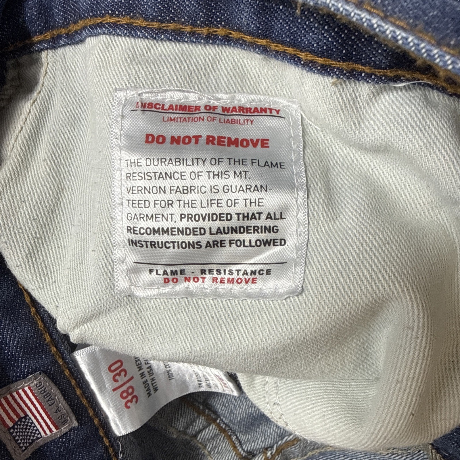 Mens ARIAT FR Work M3 Loose Fit Jeans Men 38×30 Straight Leg Cat 2