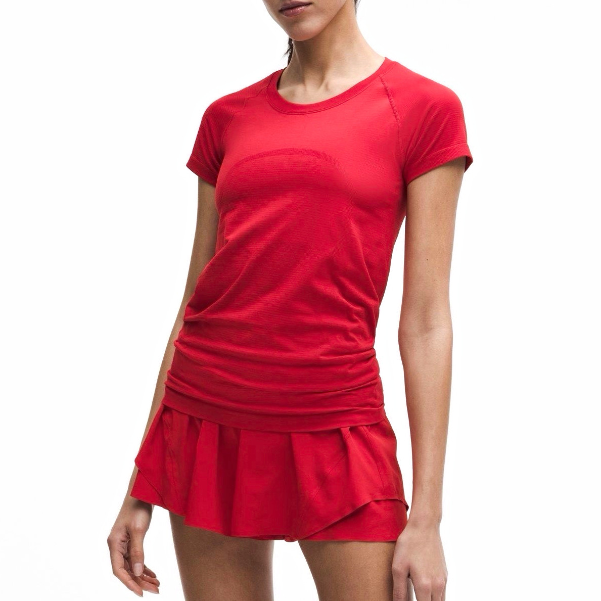 lululemon Swiftly Tech Seamless Short Sleeve 2.0 Tee Oxford Red Womens Sz 14 NWT