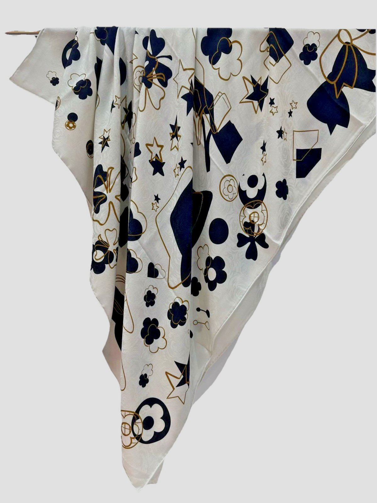 51″x51″Simple Style Print70shmere30%Silk Jacquard Thin Scarf130x130cm5124