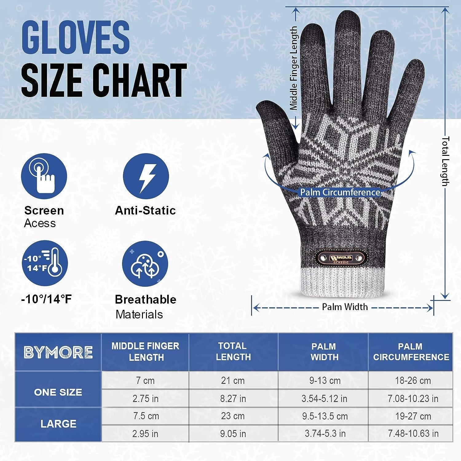 Thermal Windproof Waterproof Winter Gloves Touch Screen Warm Mittens Men Women