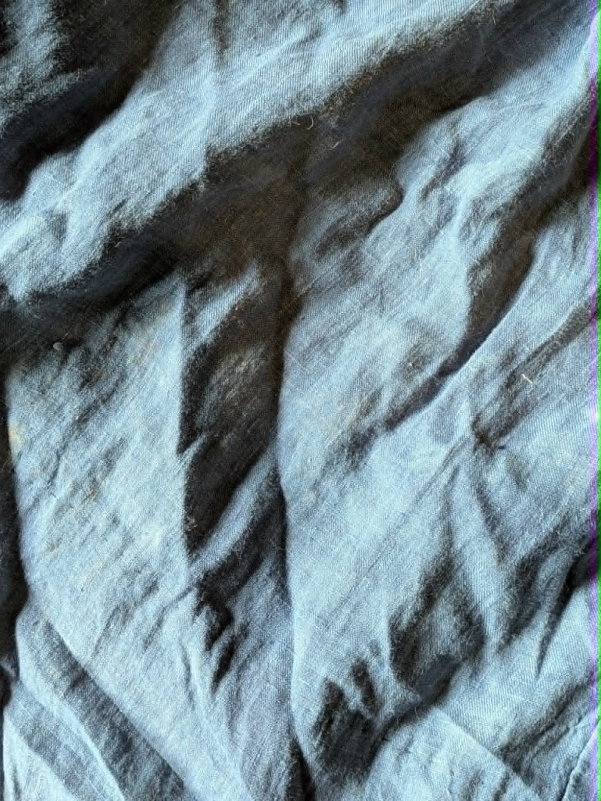 Hand Dyed Hand Sewn 1830s Reproduction Linen Dress