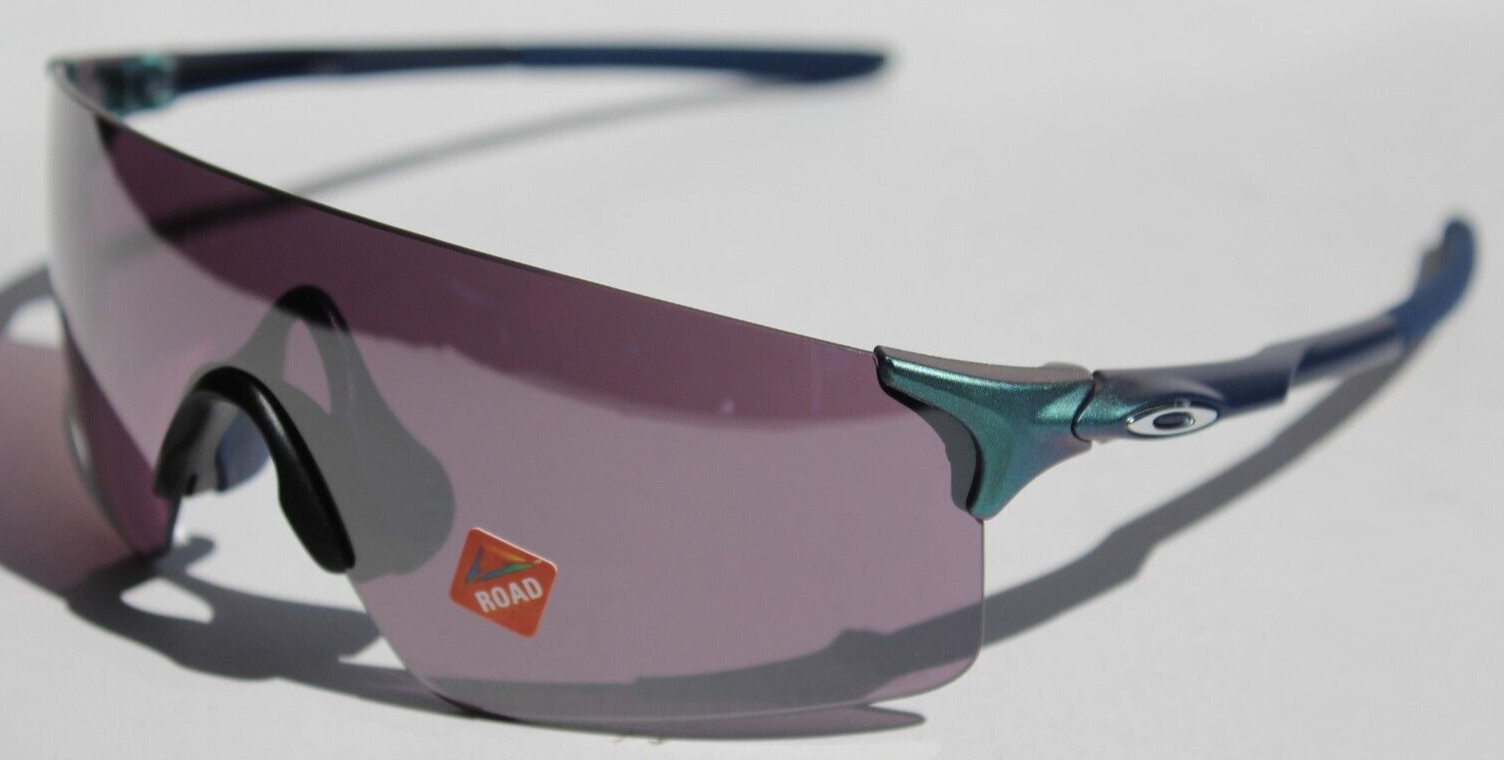 OAKLEY EvZero Blades Sunglasses Silver Blue Shift/Prizm Road Black OO9454-19 NEW