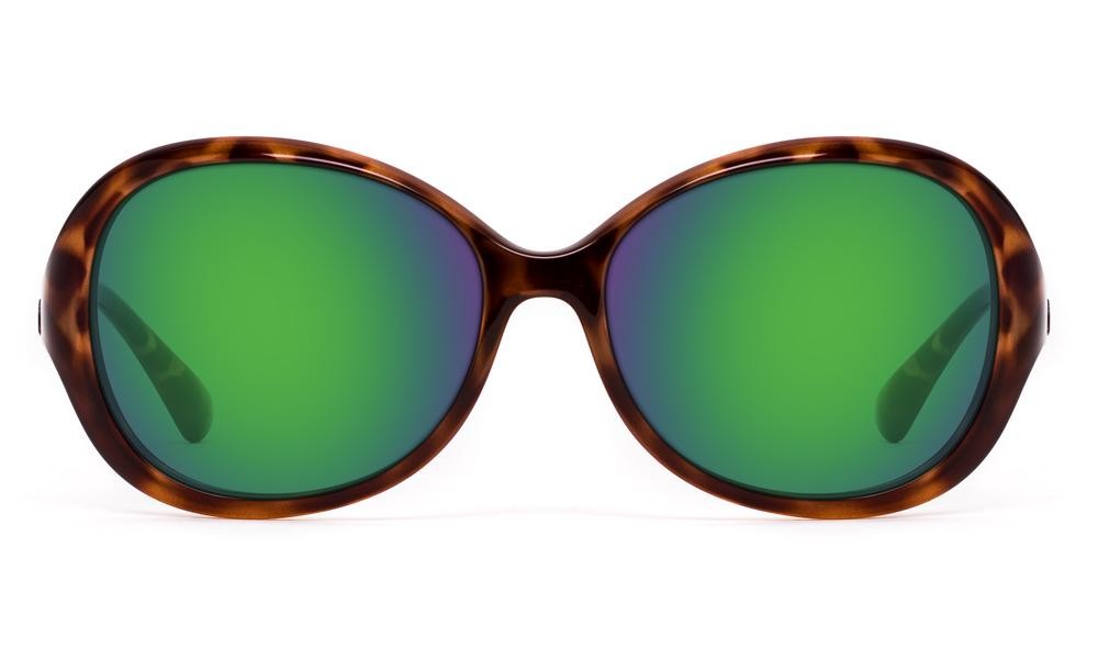 New Onos Dauphine Green Mirror Polycarbonate Lens Tortoise sunglasse