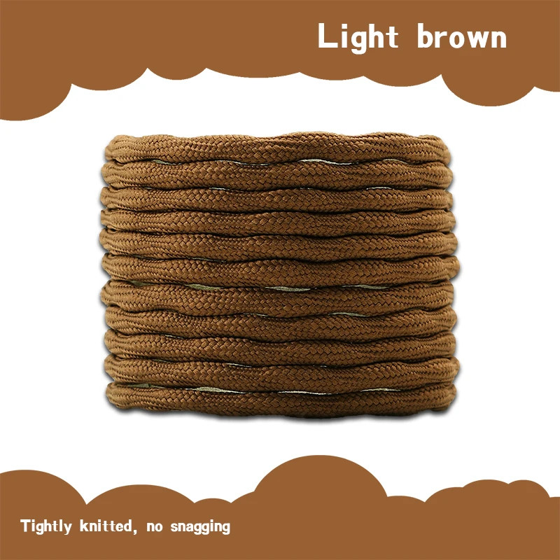 New Round Shoelaces Double Spherical Cross Woven Durable Sports Shoe Laces Outdo