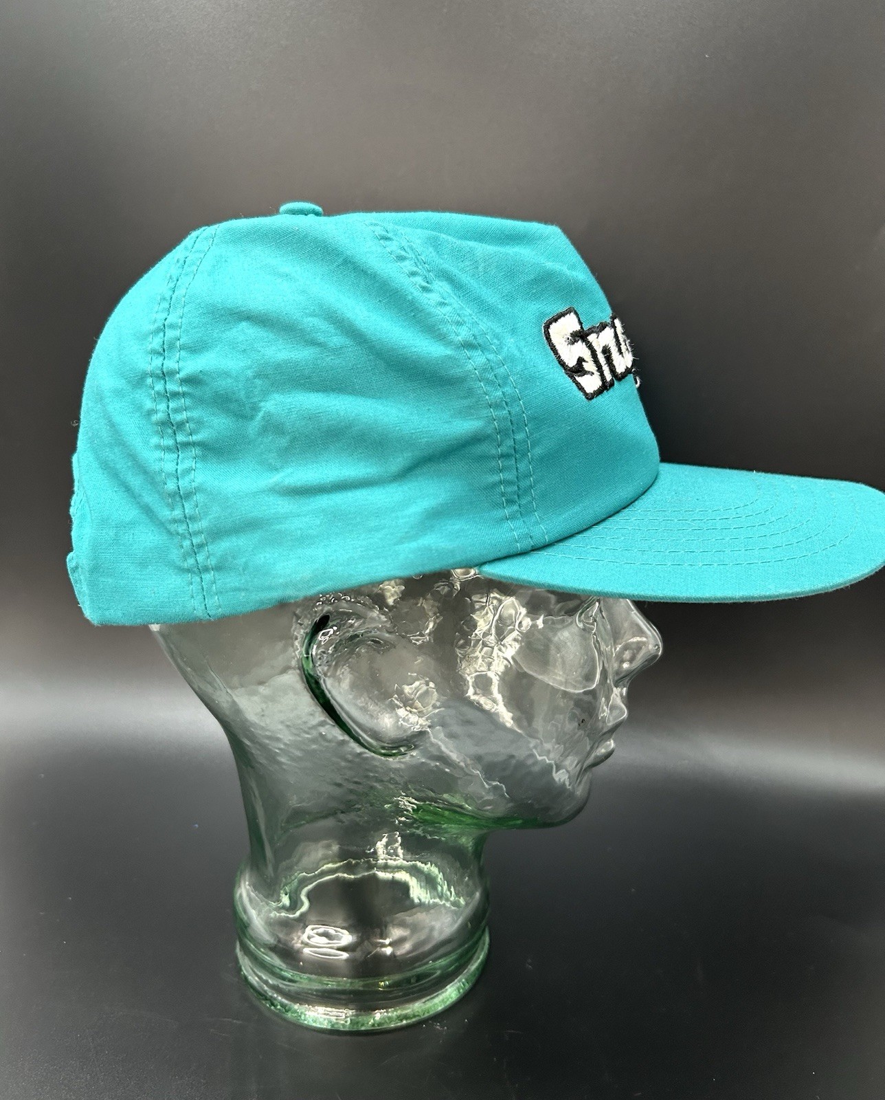 Vintage Snap-on Teal Baseball Cap Hat Adjustable Snapback Made in Sri Lanka