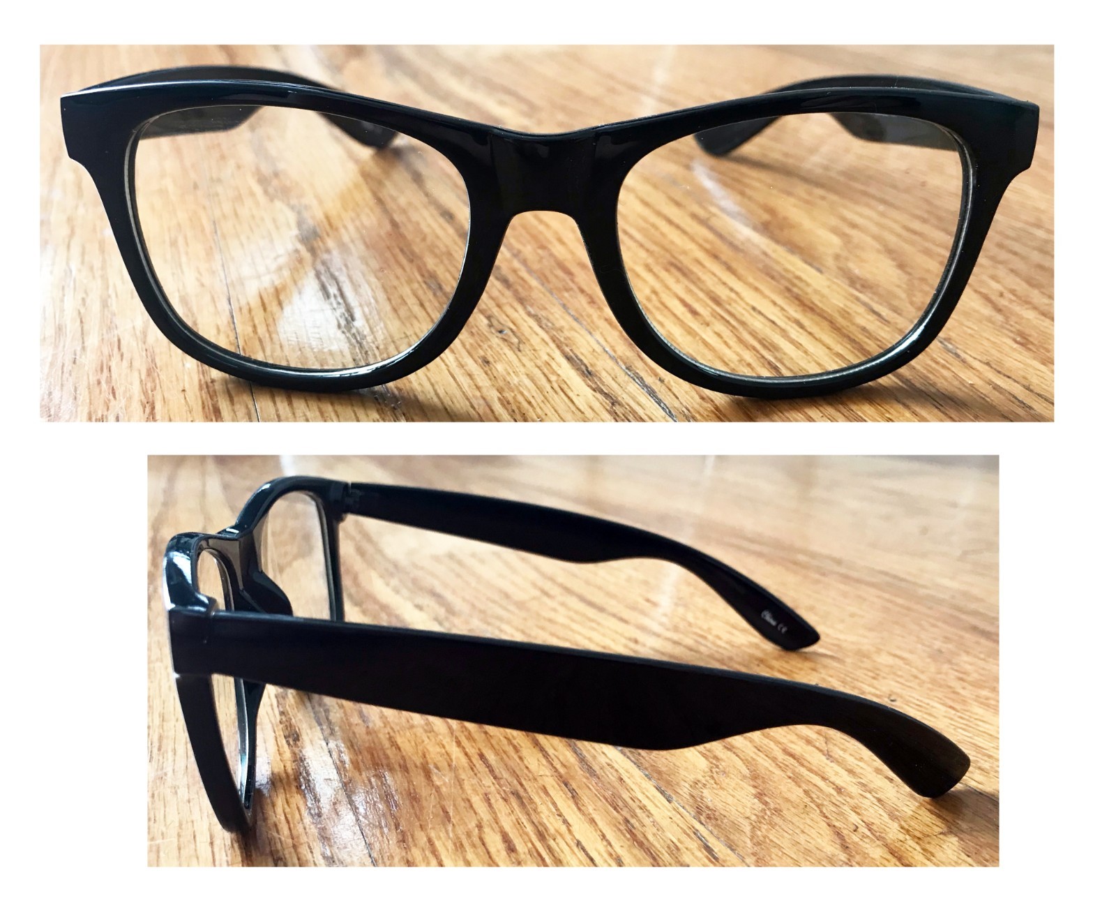 New Black Frame Clear Lens Glasses Vintage Classic Nerd Geek Fashion Retro UV400