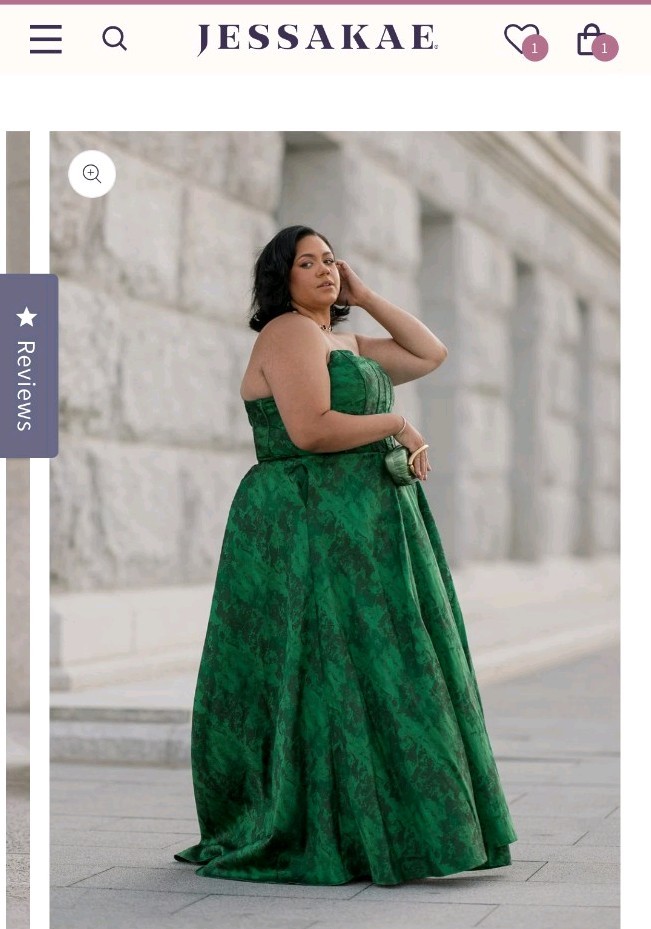 Rayne Dress In Emerald By JessaKae Plus