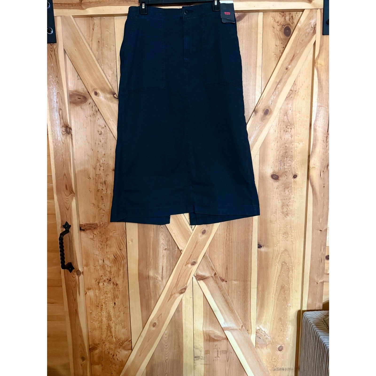 Levis Premium Womens Midi A-Line Skirt Sz 28 NWT Utility Vintage Style90s Cargo