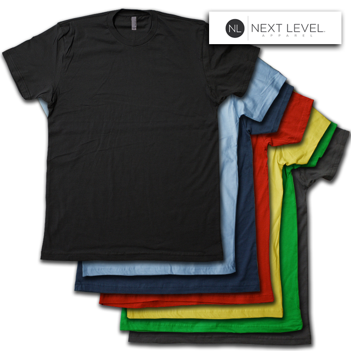 Next Level Apparel 3600 Premium Cotton T-SHIRT – 4.3 oz Super Soft Blank Shirts