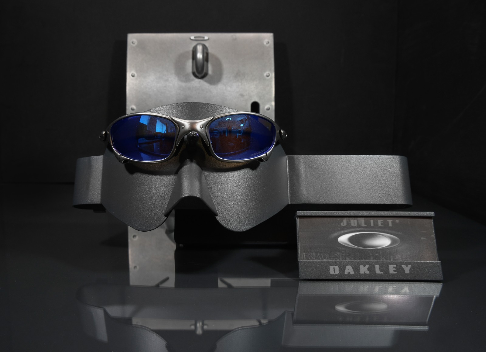 Oakley JULIET Plasma Finish Glasses w/Ice Polarized Lenses+Oakley Vault+Soft Bag