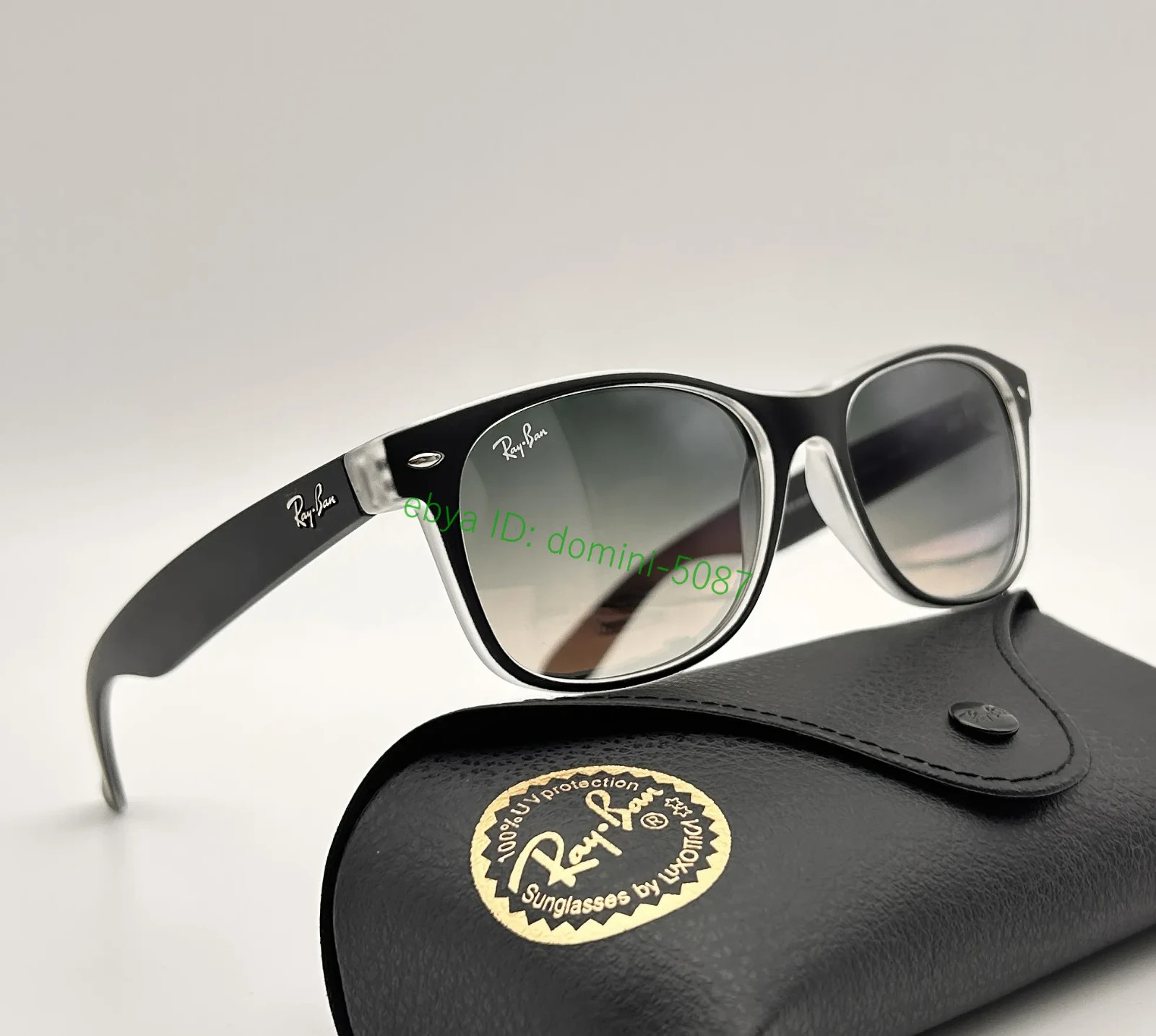 Ray-Ban RB2132 New Wayfarer Classic Sunglasses 55-18 Grey Gradient Lens UV400