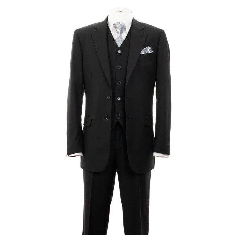 Men’s 3 Piece Luxurious Slim Fit Fashion Suit With Vest&Pants 2 Button
