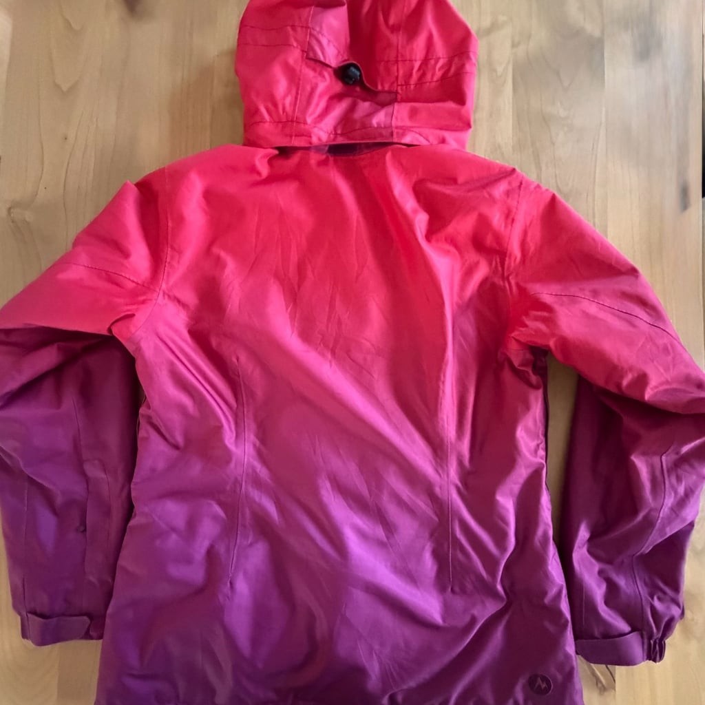 Marmot MemBrain Women’s Ombre Pink & Purple Waterproof Ski Snow Jacket L