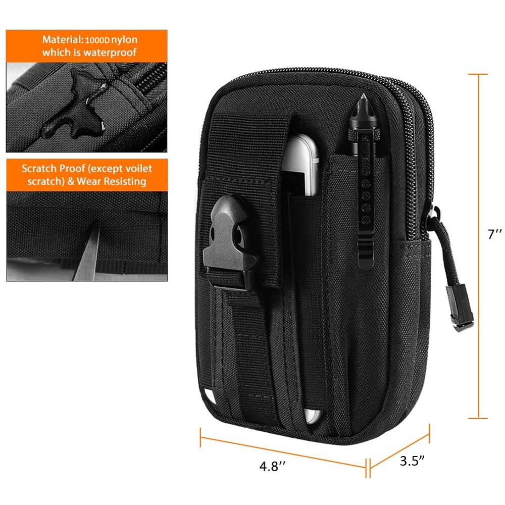 Tactical Waist Fanny Pack Belt Bag Phone Pouch Military Camping Hiking Outdoor