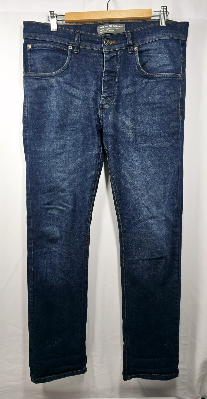 FRENCH CONNECTION Mens Slim Jeans W36 L32 Blue Cotton