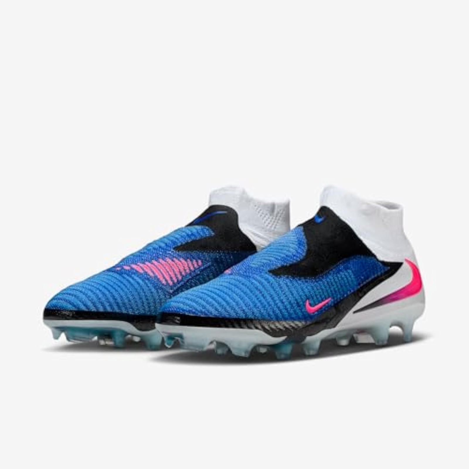 Nike Phantom 6 High Elite Firm-Ground Soccer Cleats (Racer Blue/White/Pink Blast