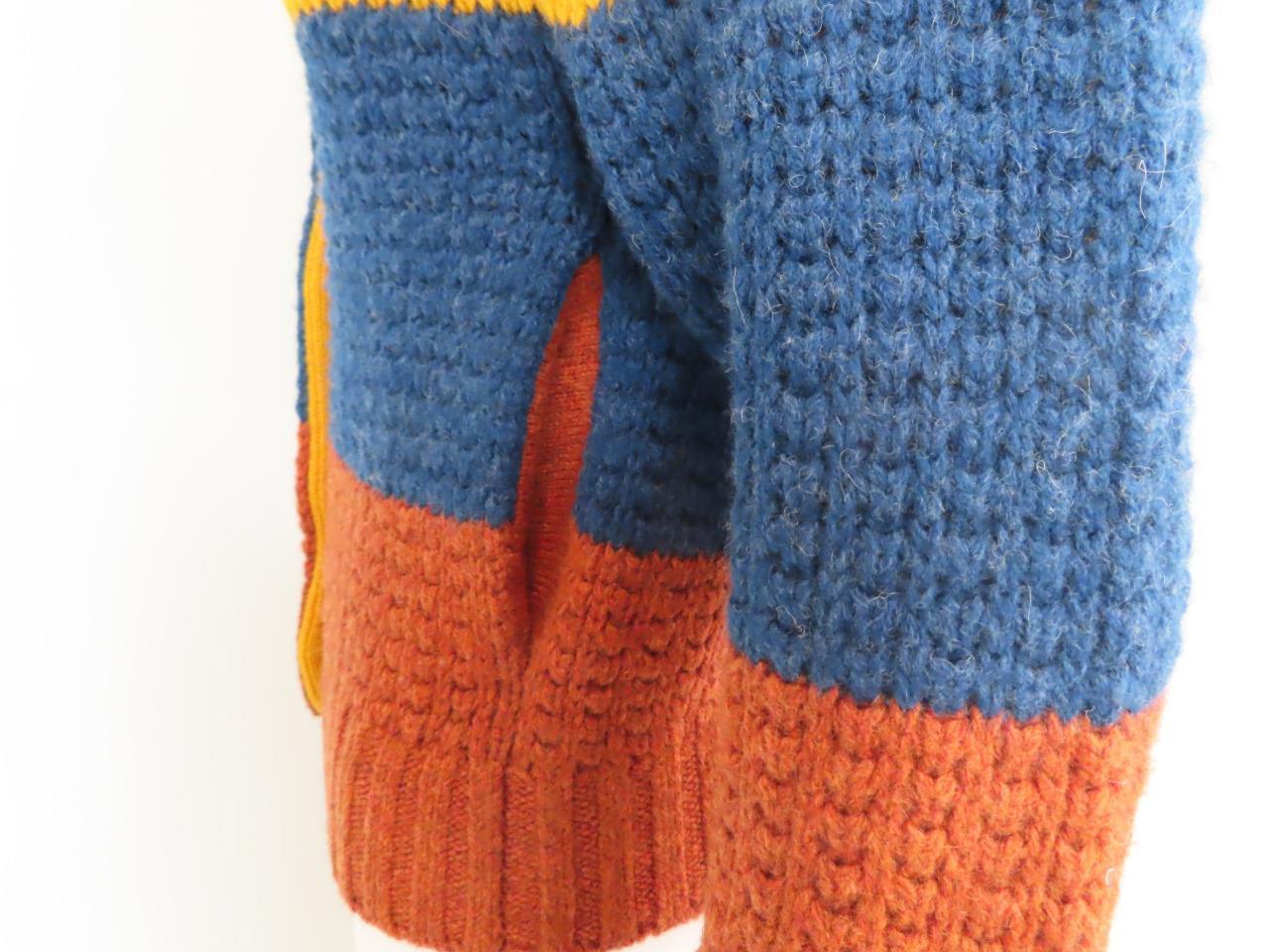 NWOT RE/DONE Mustard Multi 70s Sweater Jacket Size XS $525