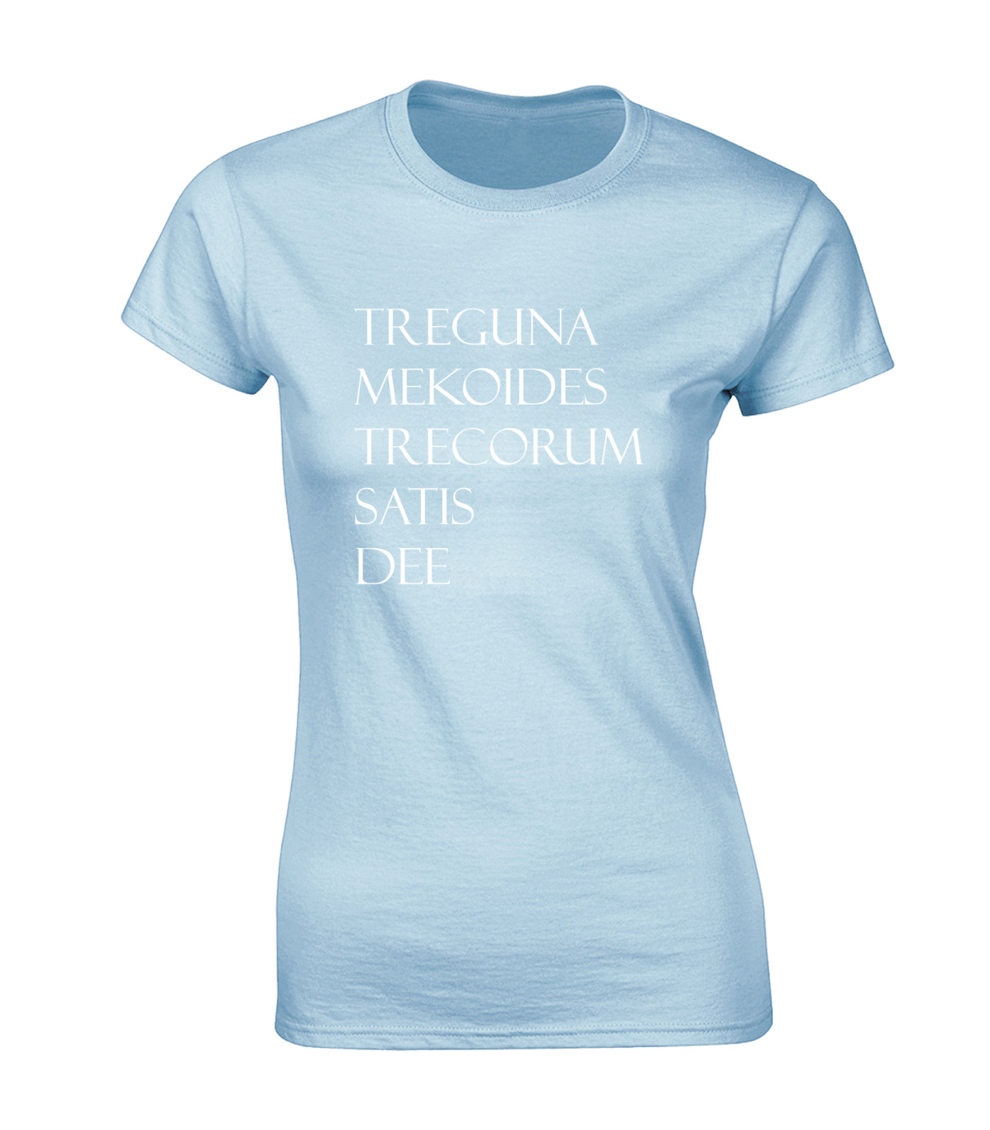 TREGUNA MEKOIDES LADIES T SHIRT COOL MAGIC SPELL RETRO COMEDY FUNNY FILM TOP