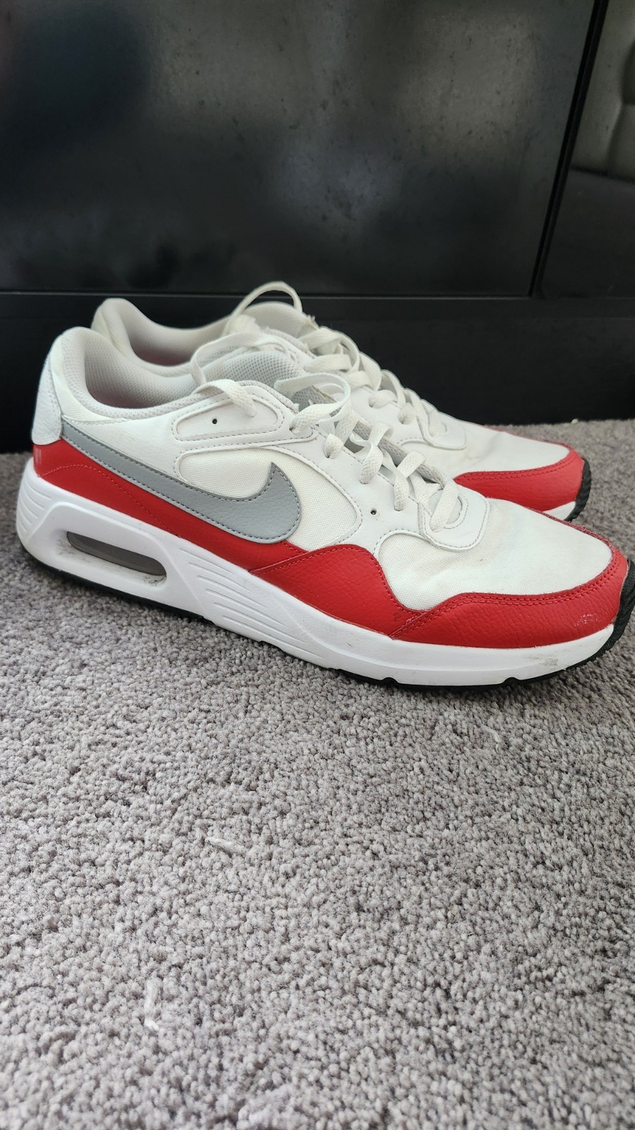 Nike Air Max SC Men’s Size 11.5 White/University Red/Black/Wolf Grey CW4555-107