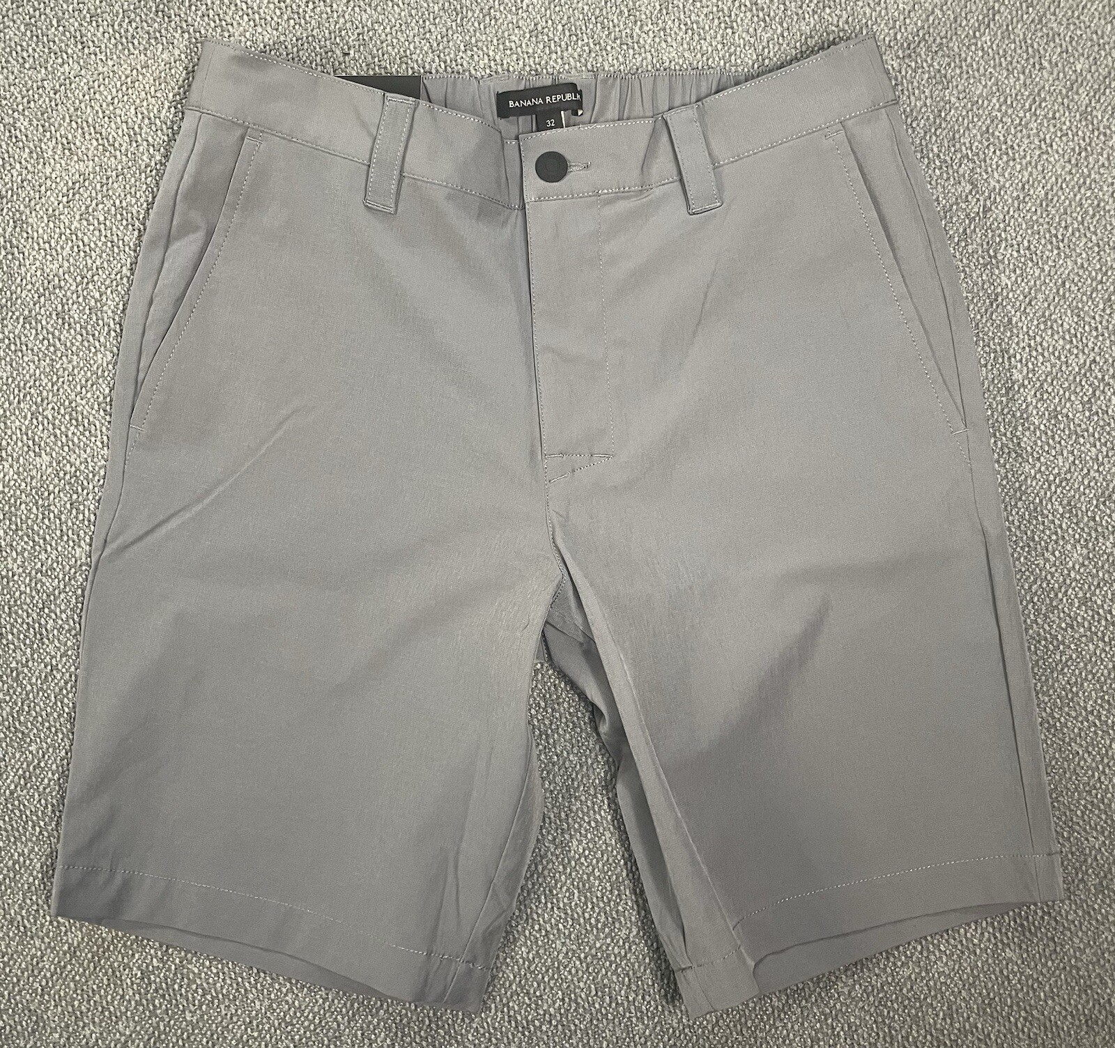 Banana Republic Men’s Comfort Flat Front Short Blue Black Gray NWT