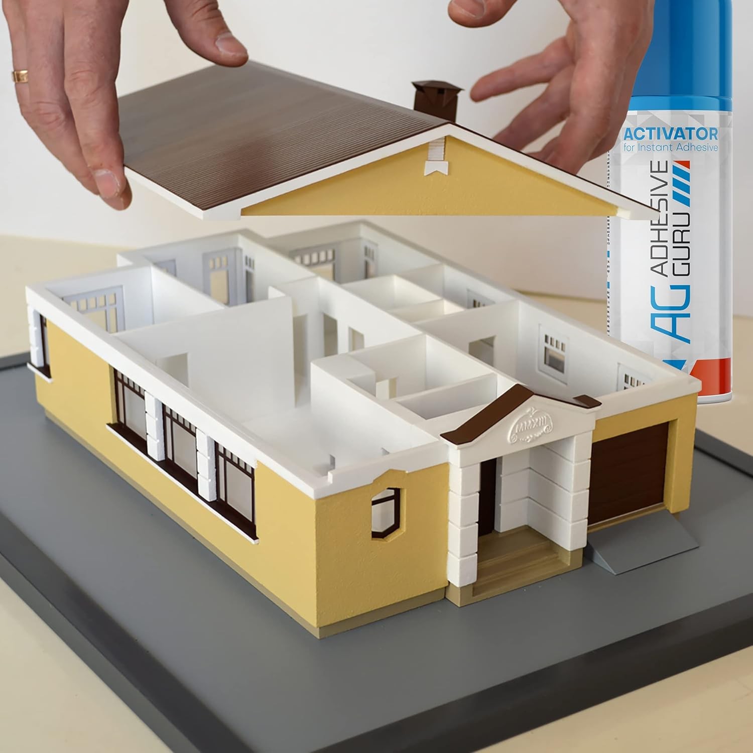 Adhesive Guru CA Glue with Activator (1.7 oz 1 Pack, & Kit