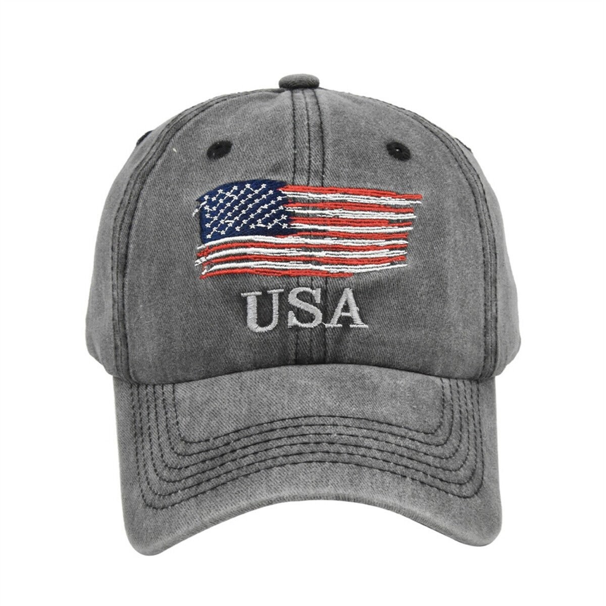 American US Flag Embroidered Low Profile USA Baseball Cap Adjustable Hat 2024 US