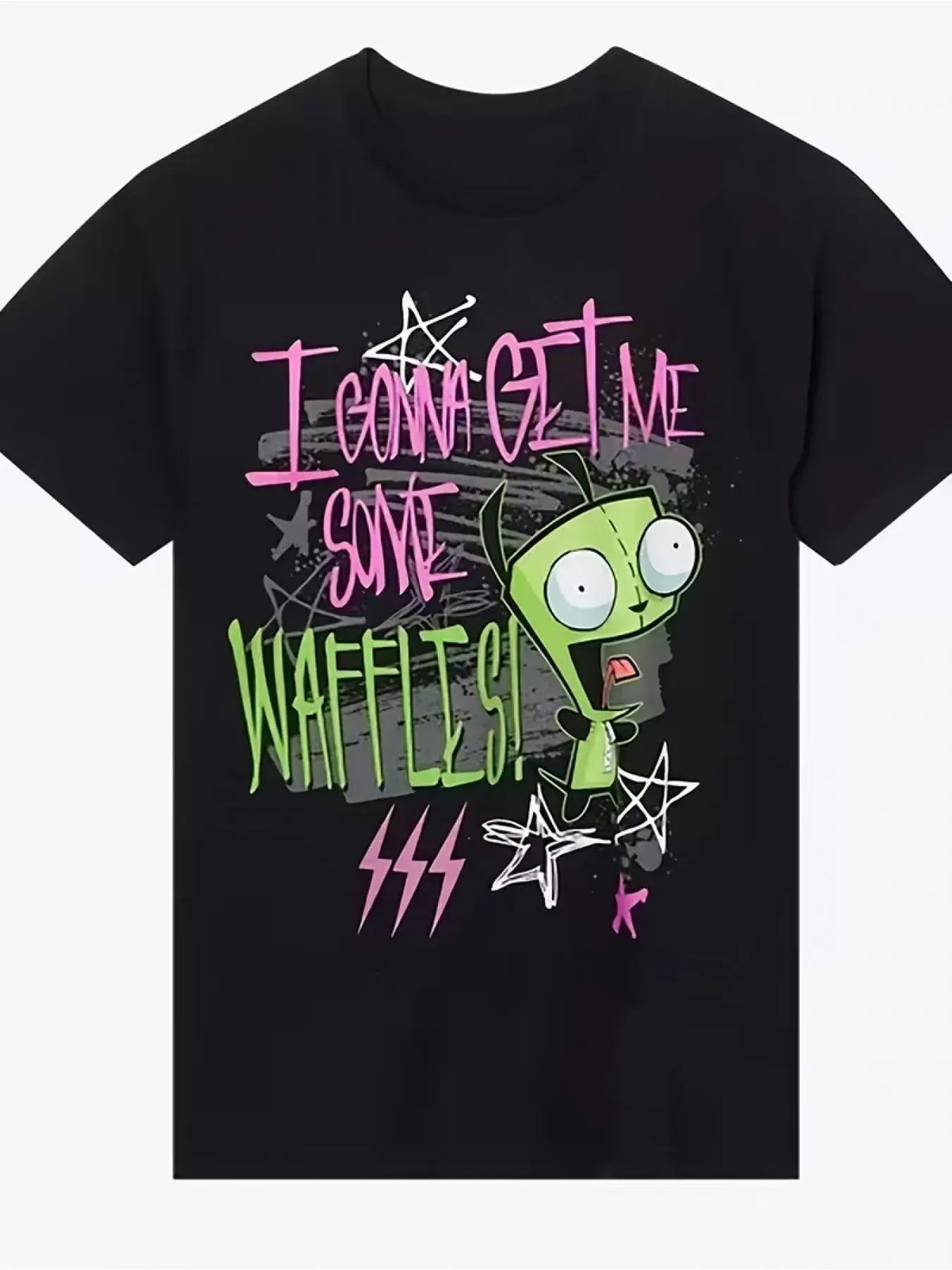 Invader Zim Gir 2000s Cartoon 100% Polyester Regular Fit T-shirt