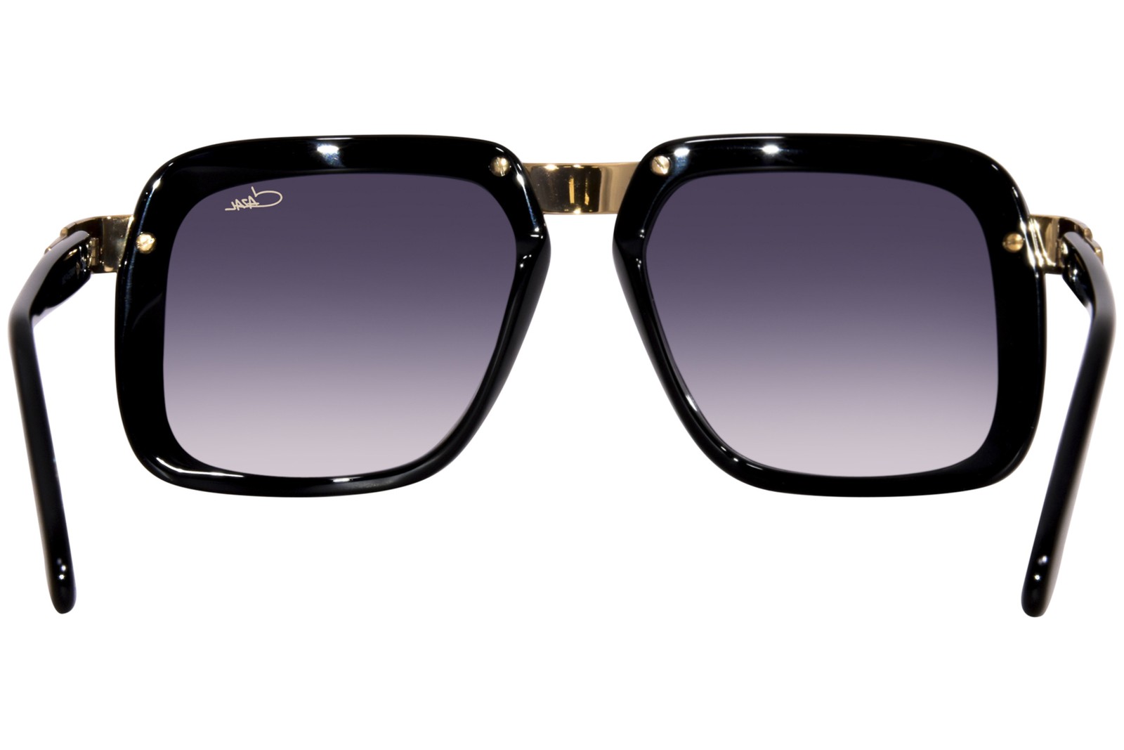Cazal Legends 616 001SG Black/Gold Retro Fashion Sunglasses 56mm