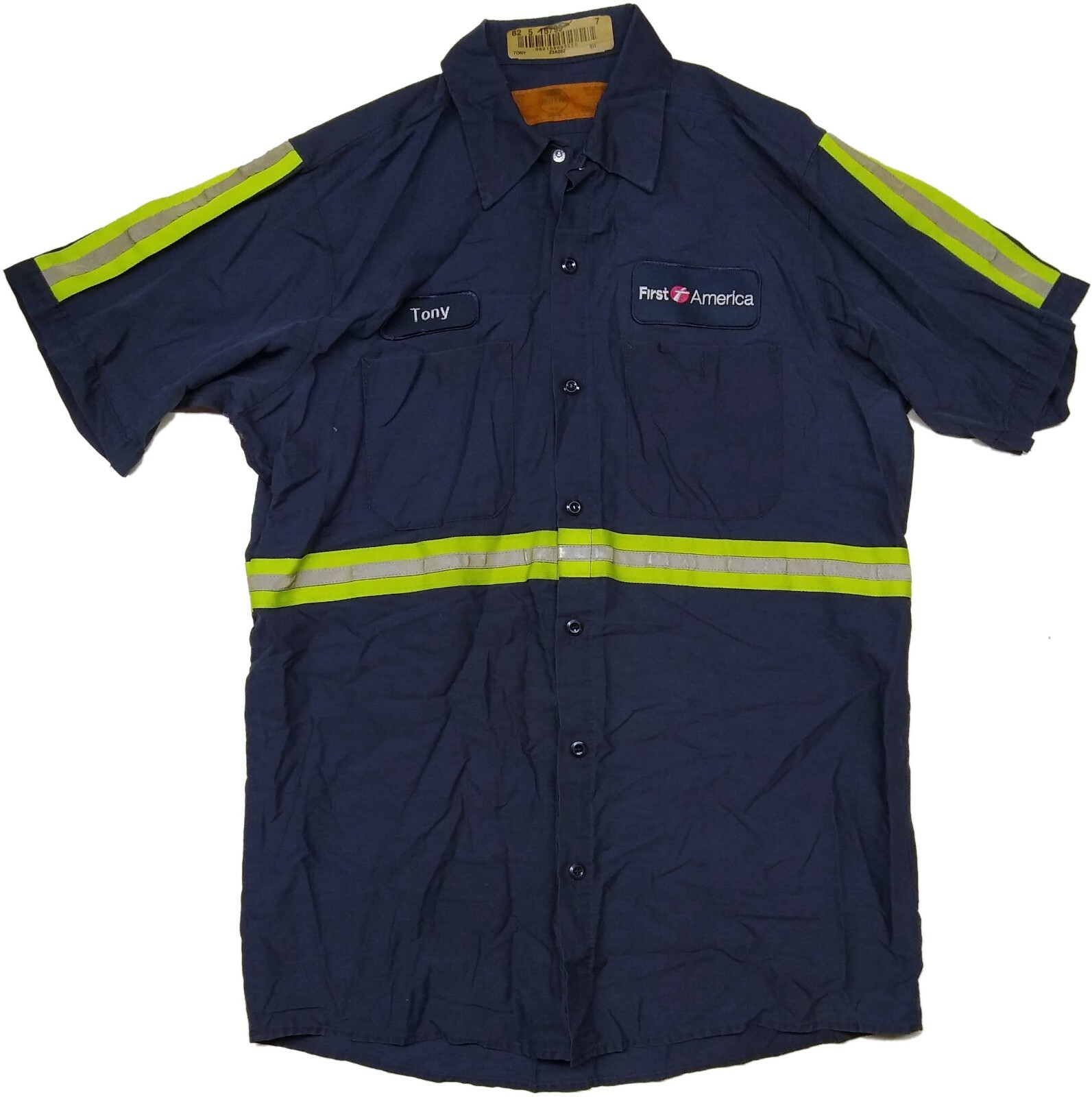 Used Work Shirts High Visibility Hi-Vis Reflective Safety Uniform Towing