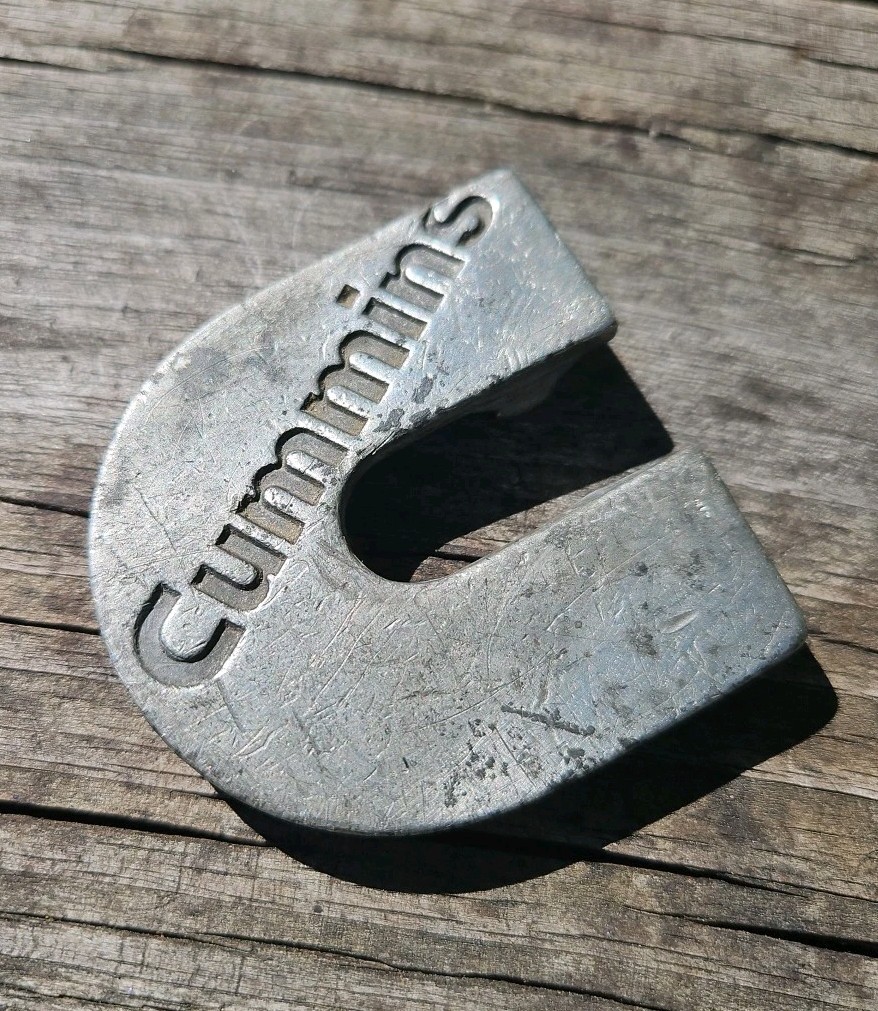 Cummins Diesel Belt Buckle Logo Cummins Engine Co 1979 Bulletin No. 3386201 Vtg