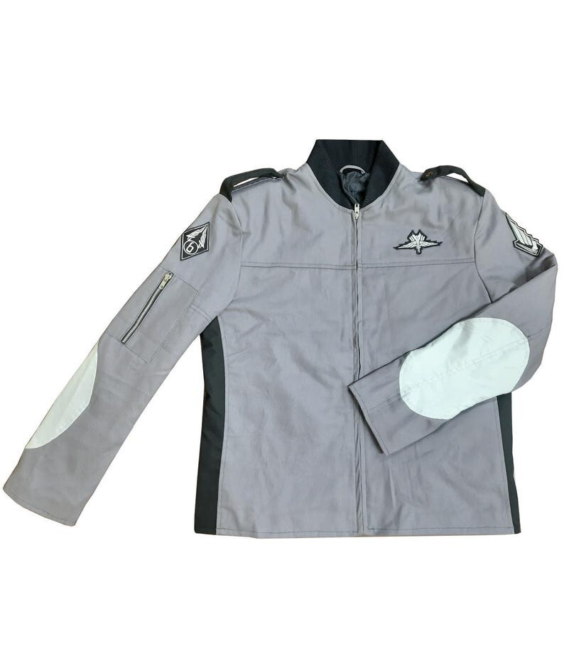 Starship Troopers Jacket Gray Cotton Mobile Infantary Uniform Cosplay Costume