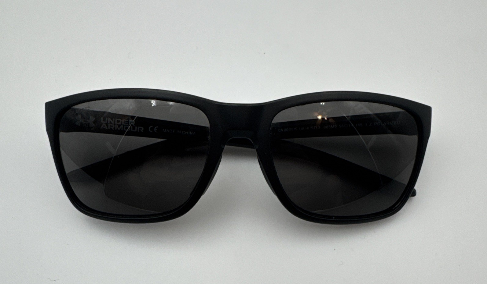 Under Armour UA 0005/S UA Hustle Matte Black Frame Gray Polarized Sunglasses